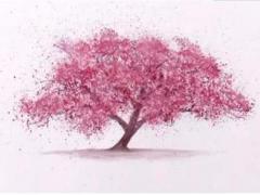 艺森合尚教育(水彩)超详细的水彩教程,原来画个樱花树这么简单
