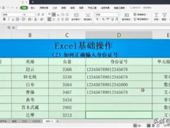 excel身份证号码输入(Excel小技巧~如何正确输入身份证号)