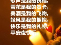 平安夜情侣祝福语(平安夜暖心祝福语文案短句)